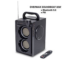 Беспроводная колонка OVERMAX SOUNDBEAT 20 Вт, Блютуз колонка с радио, Портативная акустическая колонка