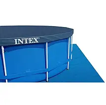 Басейн каркасний Intex 28242 розмір 457x122см, об'єм 16805л (картриджний фільтр-насос, драбина, тент, підкладка), фото 5