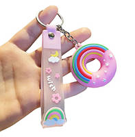 Брелок райдужний пончик Pink