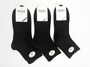 Жіночі середны шкарпетки DMDBS бавовн, Без Резинки,  однотонні, розмір 36-41, 10 пар/уп чорнІ