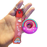 Брелок райдужний пончик Rose