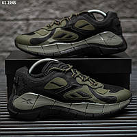 Чоловічі кросівки зелені 41 44 Reebok Zig Kinetica II Green Black