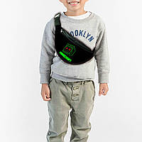 Сумка-бананка детская майнкрафт крипер "Minecraft" с принтом ,32х15см,сумка для мальчика через плечо