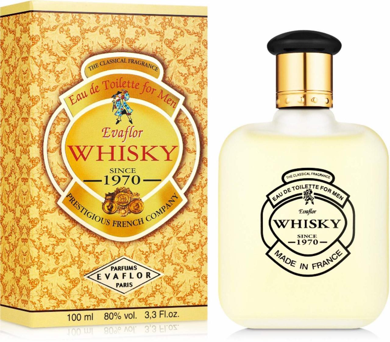 Туалетна вода чоловіча Evaflor Whisky 100ml