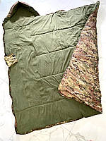 Спальний мішок з підігрівом від павербанку 100х243см. Спальник теплий до -30 з флісом та синтепоном. Мультикам