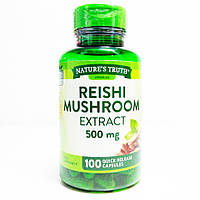 Гриби рейші nature's truth reishi mushroom extract 500 мг 100 вег. капс.