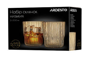 Набір склянок низьких Golden Moon ARDESTO 300 мл, 2 шт., скло, фото 4