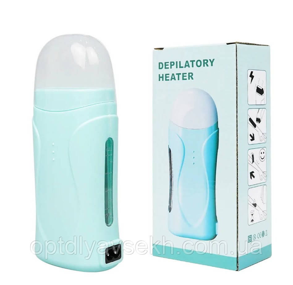 Касетний воскоплав Depilatory heater YSM-63A (40Вт.) для розігріву воску та депіляції Бірюзовий