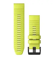 Ремешок для Garmin Fenix 6x 26mm QuickFit Amp Yellow Silicone bands (010-12864-04)