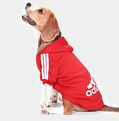 Кофта для котів Pet Style "Adidog" Червона XS