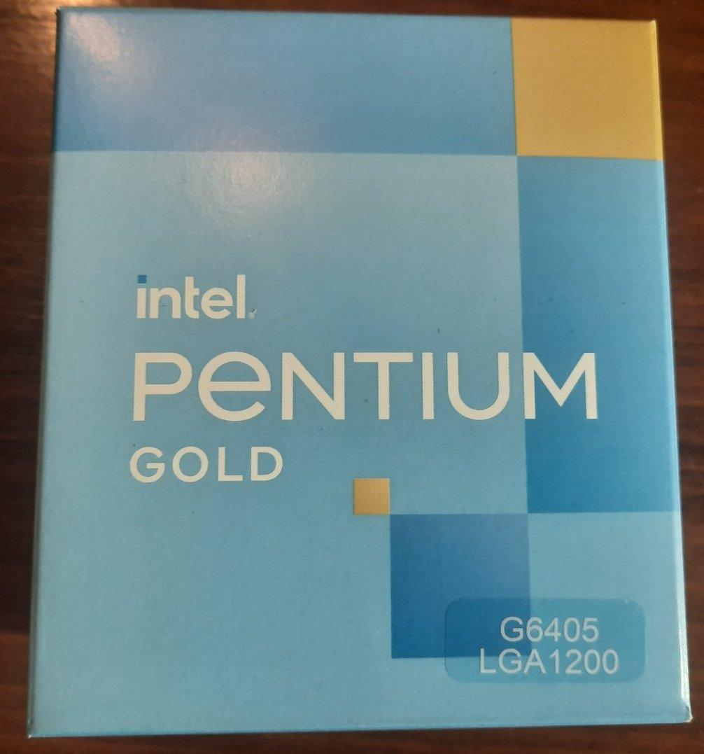 У наявності/кількість Intel Pentium Gold G6405 (BX80701G6405) Comet Lake FCLGA1200 2(4) / 4,1GHz / 4MB / 58W
