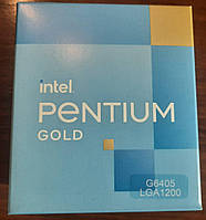 У наявності/кількість Intel Pentium Gold G6405 (BX80701G6405) Comet Lake FCLGA1200 2(4) / 4,1GHz / 4MB / 58W