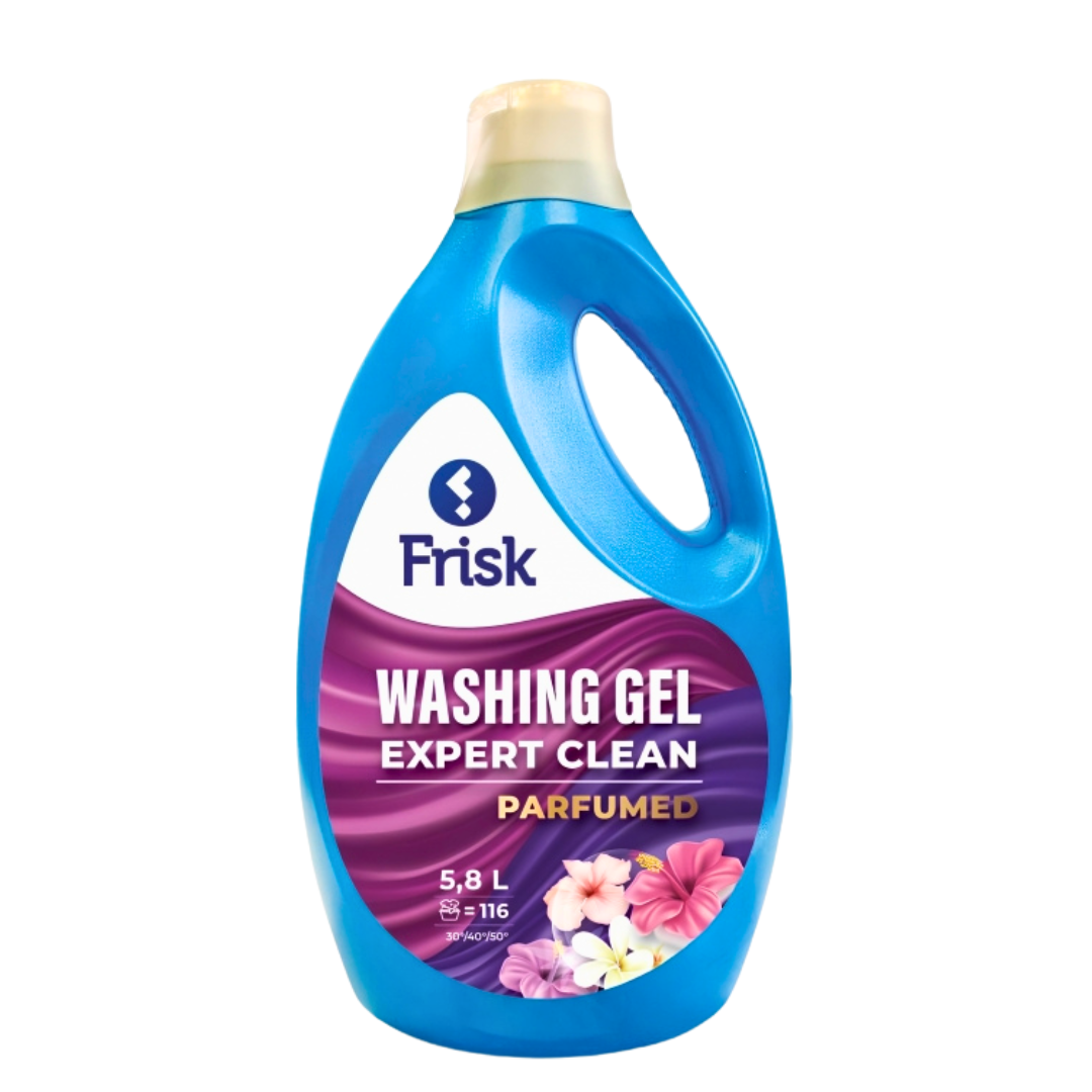Гель для прання універсальний Парфумований Frisk Expert Clean 5.8 л