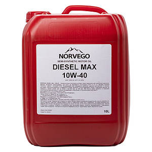 Купить Моторное масло NORVEGO DIESEL MAX 15W40 CH-4/SL 10л в