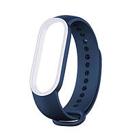 Ремінець до Mi Band 3/4 Dark Blue/White