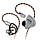 Навушники CCA C10 дротові без микрофону Оригінал Чорний з сріблом, фото 6