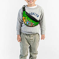 Сумка-бананка детская растения против зомби"Plants vs Zombies" ,32х15см,сумка для мальчика через плечо