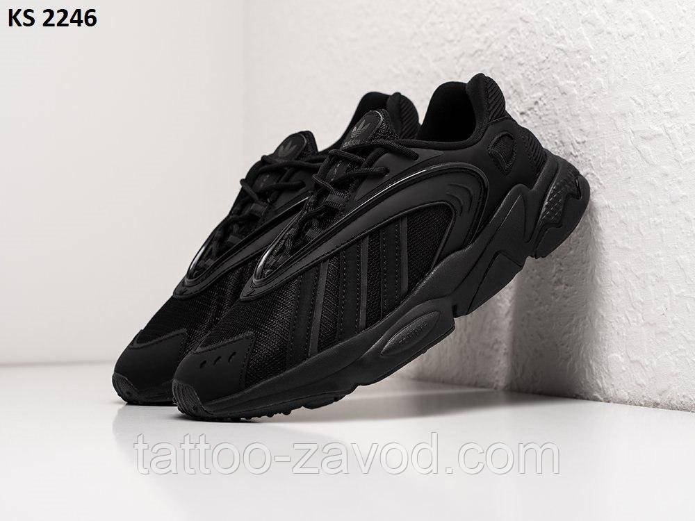 Кроссовки мужские чёрные 41 42 43 44 Adidas Oztra Black Кросівки чоловічі чорні, фото 1