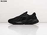 Кроссовки мужские чёрные 41 42 43 44 Adidas Oztra Black Кросівки чоловічі чорні, фото 3