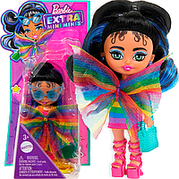 Лялька Barbie Extra Mini Minis Rainbow Dress Барбі Екстра Міні Мініс Веселка