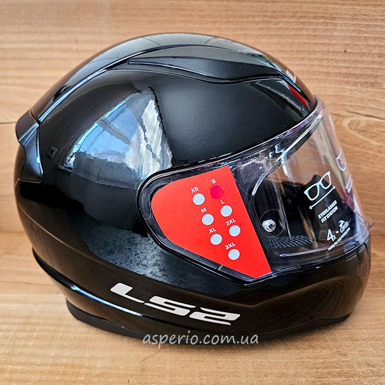 Мотошлем LS2 FF353 Rapid 2 Solid Gloss Black шлем для мотоцикла, скутера (7094) - фото 2 - id-p2094637176