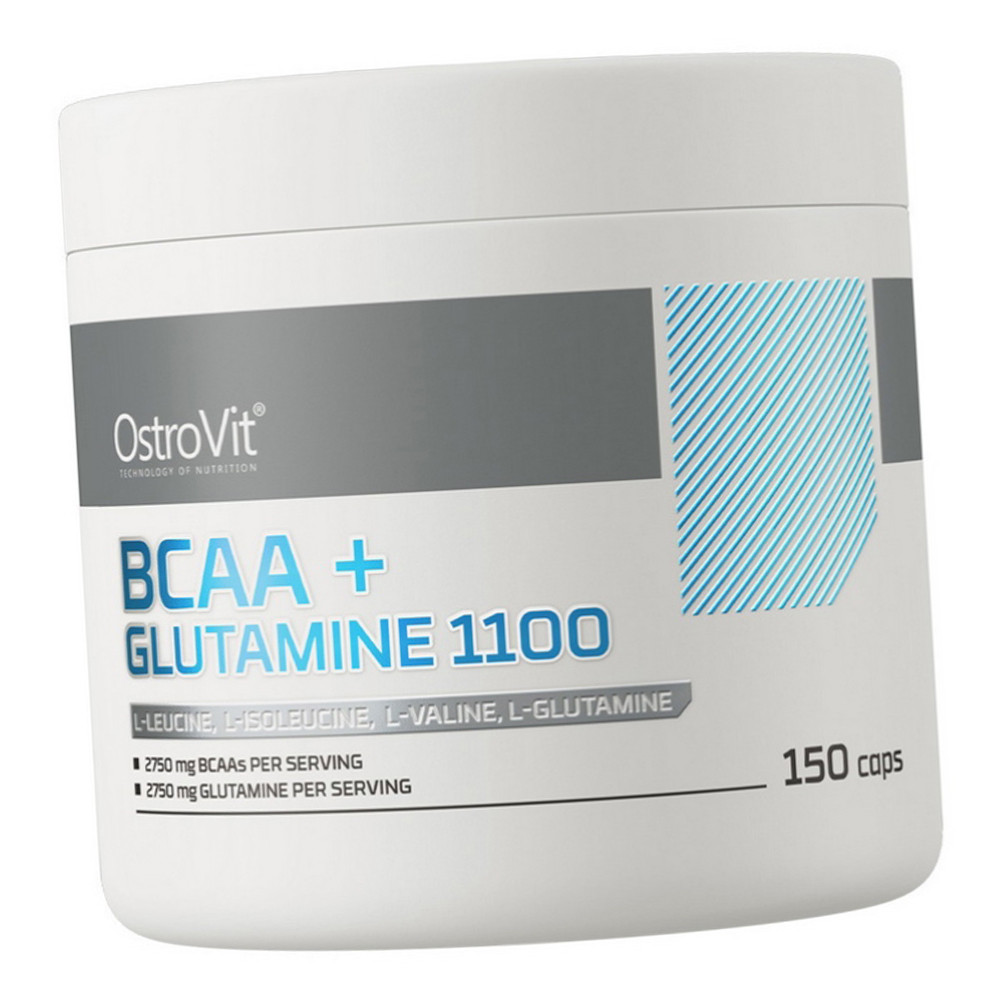 Всаа Глютамін OstroVit BCAA + Glutamine 150 капсул