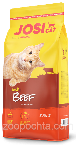 Сухий корм для дорослих кішок Josera JosiCat Tasty Beef, яловичина 18КГ