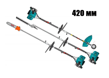 Бензинова коса 4 в 1 ALBC52 AL-FA, 52 куб/см, 3,8 кВт, 420 мм