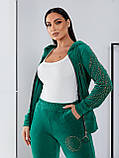 Костюм велюровий на блискавці, фото 6