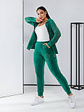 Костюм велюровий на блискавці, фото 2