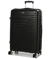 Стильный прочный чемодан полипропилен Madisson средний черный чемодан из полипропилена на 4 калесах