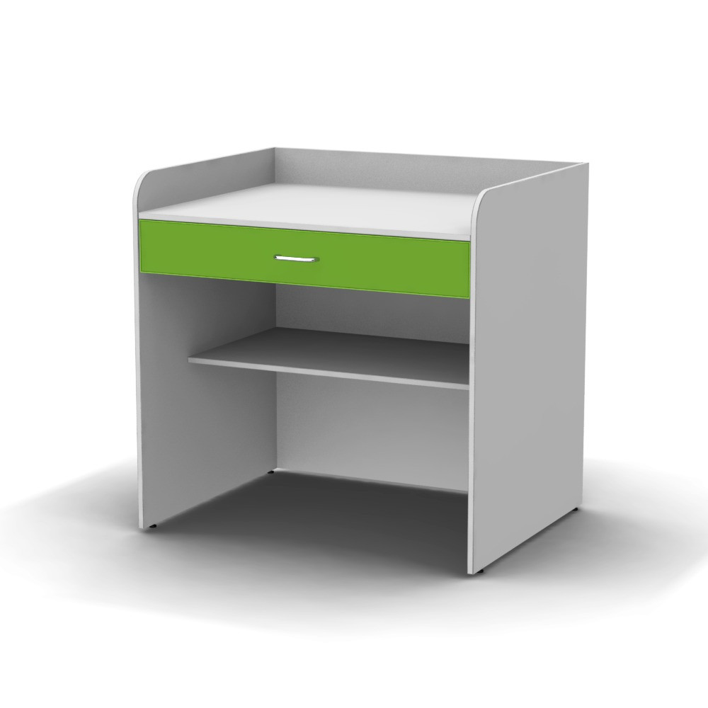 Медичний сповивальний столик-тумба з шухлядою та матрацом СПЛ-2 Омега сповивальний стіл для поліклініки