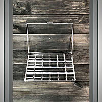 Контейнер пластиковий прозорий V-69 на 20 секцій (розмір 18х13х2, 5 см)