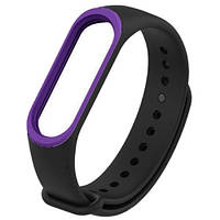 Ремінець до Mi Band 3/4 Black/Purple