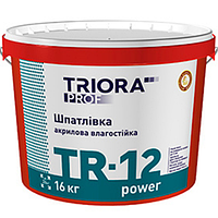 Шпатлівка фасадна вологостійка "TRIORA" TR-12 1,5 кг