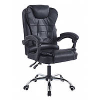 Офісне крісло операторське для персоналу Bonro BN-6070 крісло для офісу комп'ютерне чорне крісла офісні