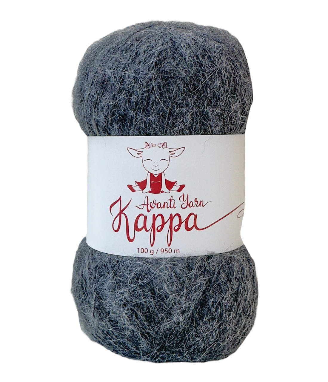 Avanti Yarn KAPPA (Аванті Ярн Каппа) № 50 сірий (Пряжа з мохером, нитки для в'язання), фото 1