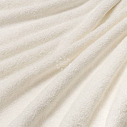 Двостороння махрова тканина молочного кольору
