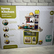 Багатофункціональна кухня "Sprey Kitchen 889-235" з водою і парою для дітей 85 см 63 елементів, фото 3