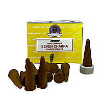 Ароматические конусы Седьмая Чакра 12 шт Satya 34999-1