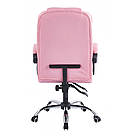 Офісне крісло операторське для персоналу Bonro BN-6070 крісло для офісу комп'ютерне рожеве крісла офісні, фото 4