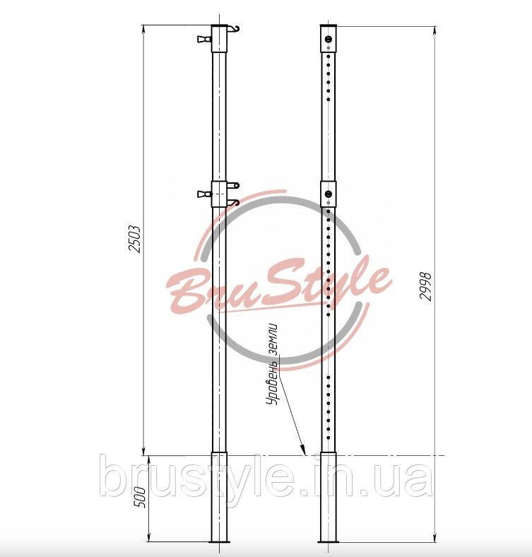 Стойки волейбольные SG405 - фото 2 - id-p1301498318