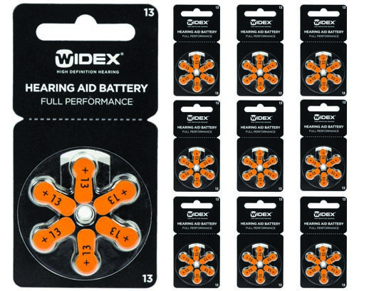 Батарейки для слухових апаратів Widex 13 (Великобританія), 60 штук + Безплатна доставка Новою Поштою