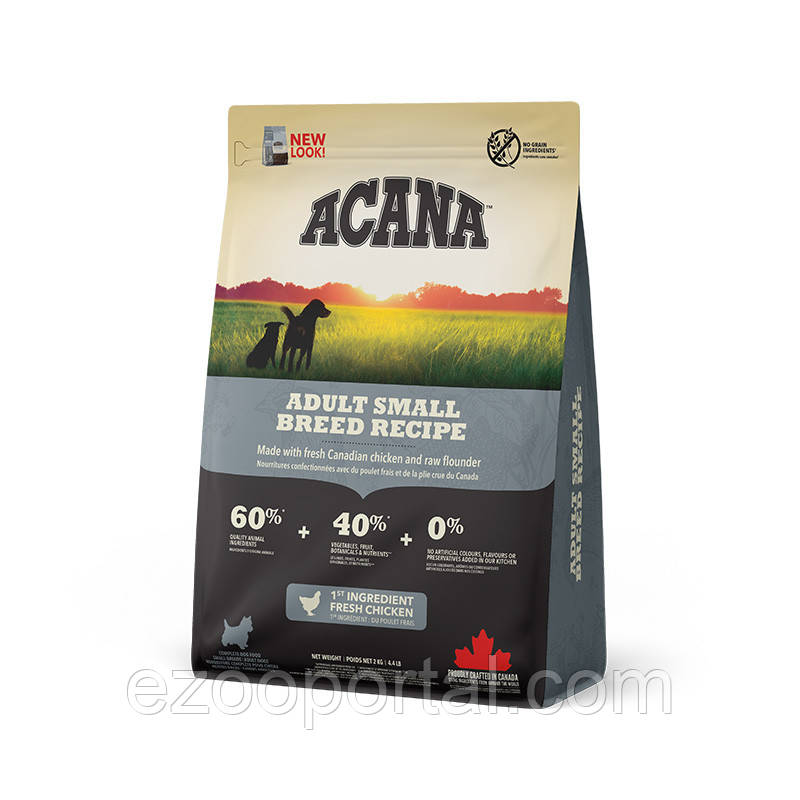 ACANA Adult Small Breed Recipe  2.0kg корм для дорослих собак дрібних порід