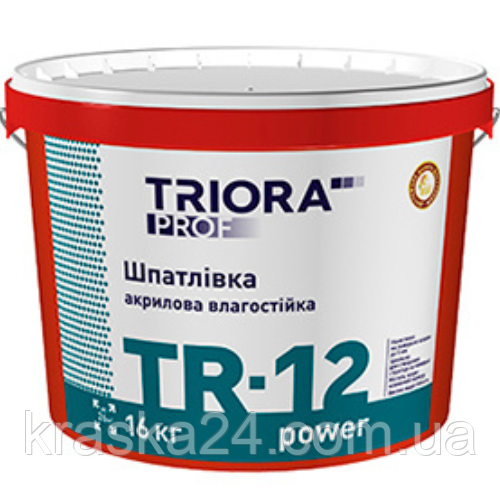 Шпатлёвка фасадная влагостойкая "TRIORA" TR-12 5,0 кг - фото 1 - id-p658672359