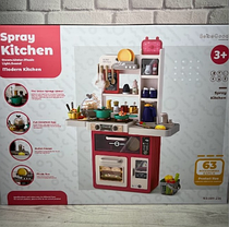 Багатофункціональна кухня "Sprey Kitchen 889-236" з водою і парою для дітей 85 см 63 елементів, фото 3