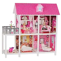 Будинок для ляльок Барбі 66884, дім 2 поверхи, 3 ляльки, дитячий ігровий набір
