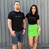 Парні футболки для двох. Чоловіча та жіноча футболка для закоханих. Аб'юзер та маніпулятор, фото 2