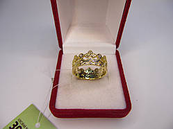 Жіноче кільце з діамантом "Корона, Розмір 19,8