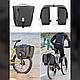 Велосипедна сумка на багажник світловідбиваюча  ROCKBROS A10 30л Чорний, фото 7
